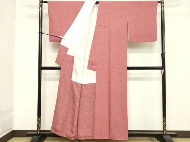 平和屋着物□伝統工芸師 服部光擴 江戸小紋 小花文 正絹 逸品