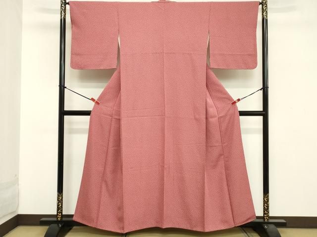 平和屋着物□伝統工芸師 服部光擴 江戸小紋 小花文 正絹 逸品