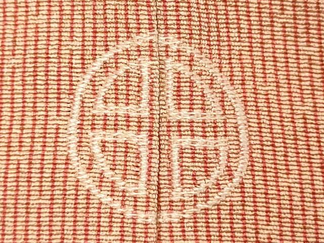 平和屋着物□江戸小紋 万筋 丁字色×柿色 正絹 逸品 DABA5512cd - メルカリ