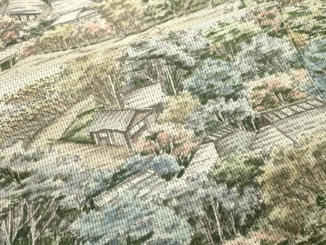 平和屋着物▽本場染大島紬 訪問着 作家物 仁科路 正絹 逸品 DAAZ6876fe