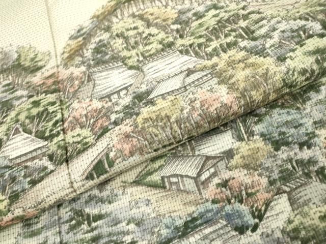 平和屋着物▽本場染大島紬 訪問着 作家物 仁科路 正絹 逸品 DAAZ6876fe