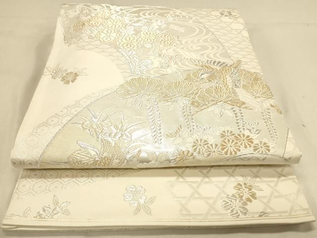 平和屋着物●全通柄　京袋帯　円文白虎朱雀錦　正絹　逸品　未使用　DAAY0393ob 平和屋着物◎全通柄袋帯 美保姿 花鳥文 正絹 逸品 DABA2153ya - メルカリ
