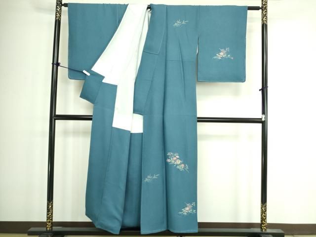 平和屋着物□中国三大刺繍 スワトウ刺繍 汕頭刺繍 総刺繍 訪問着 地紙