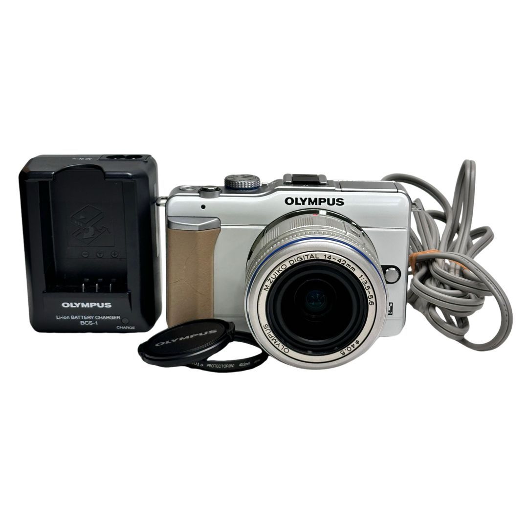 良品】 OLYMPUS オリンパス E-PL1 14-42mm F3.5-5.6 L ED ボディ 