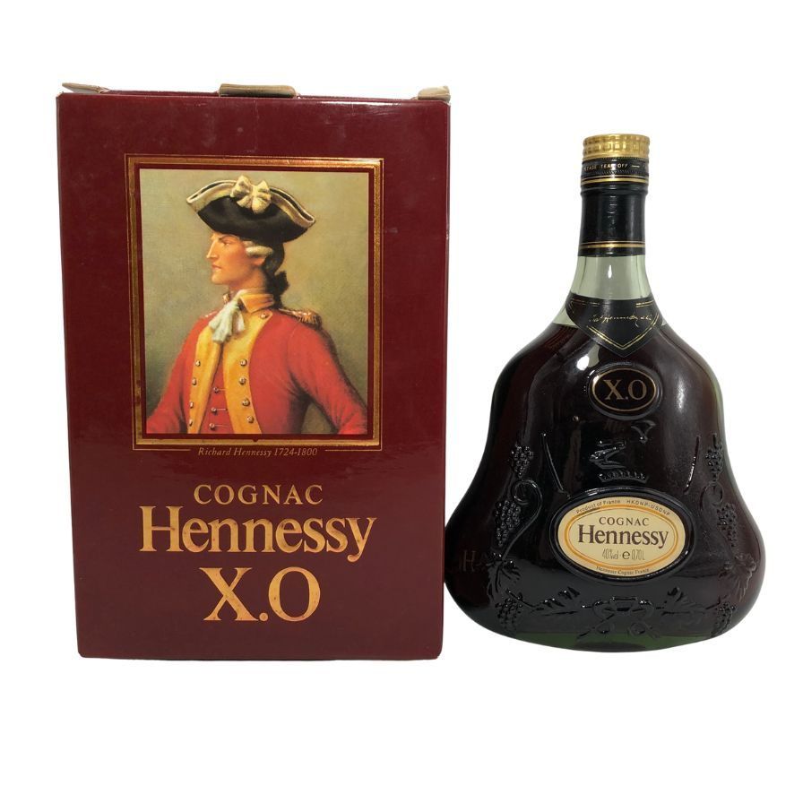 Hennessy XO 700ml 金キャップ 未開栓 箱付き 旧ラベル 値下げ】ヘネシー Hennessy XO 金キャップ 700ml 箱付き