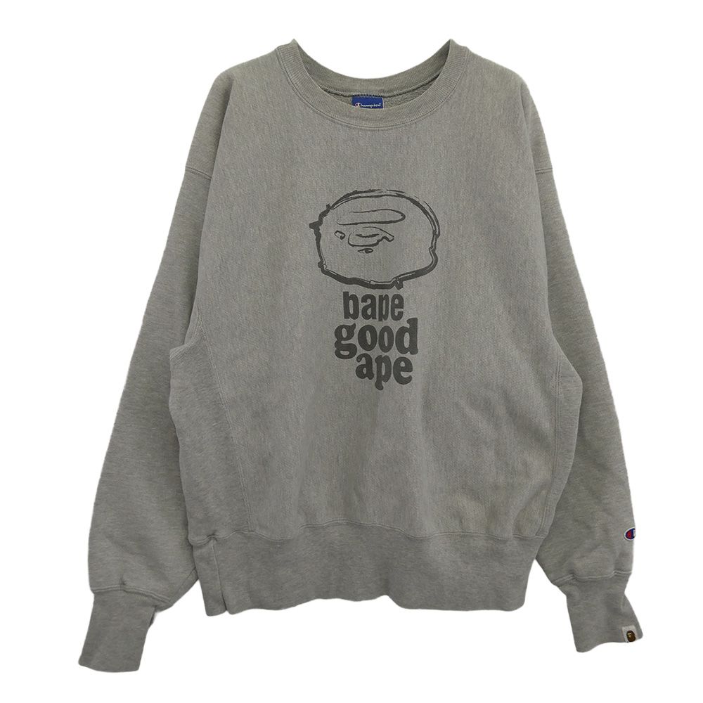 A Bathing Ape グレー スウェット L 中古・古着通販】A BATHING APE (アベイシングエイプ) スウェット