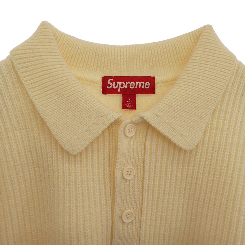 シュプリーム スモールボックスロゴ ポロ襟ニット L Supreme Small Box