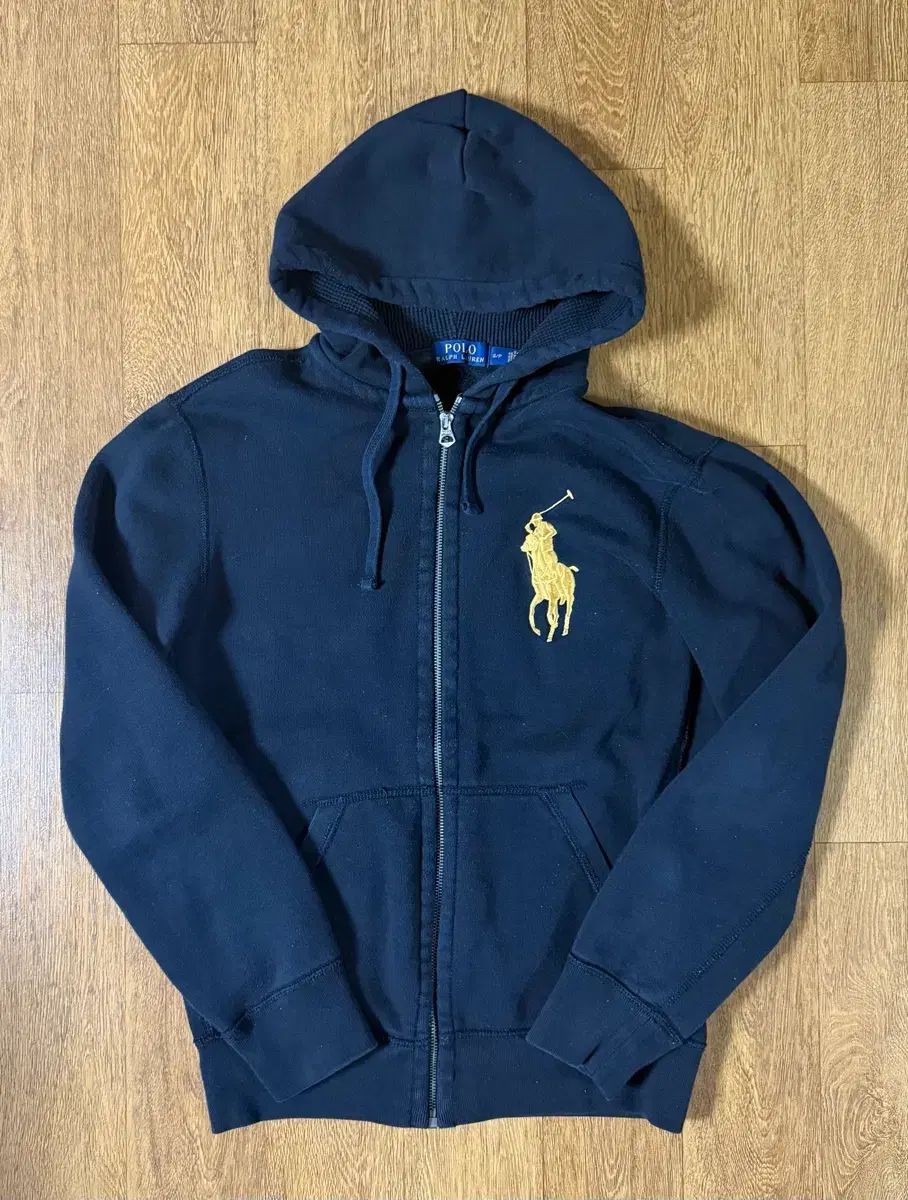 実物 ポロ ビックポニー ゴールド 검골 ジップアップ