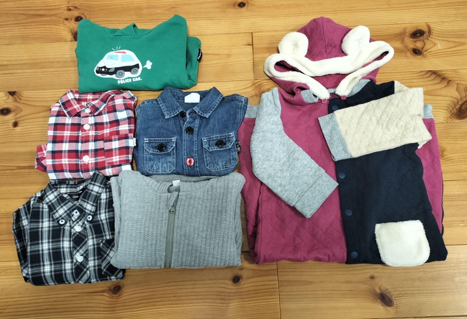 男児80（一部90センチ）センチ洋服まとめ売り 男の子 80～90センチ 冬服 6着まとめ売り セット売り ブランド入り