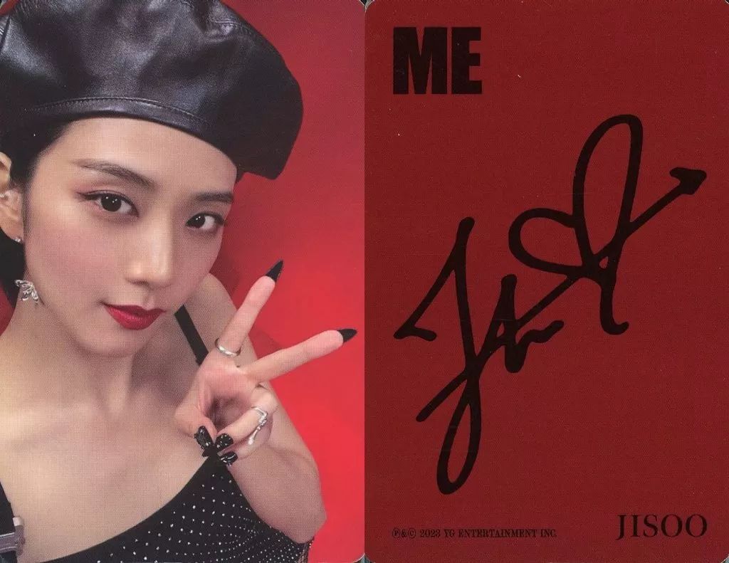 中古】コレクションカード(女性) BLACKPINK/ジス(JISOO)/裏面印刷