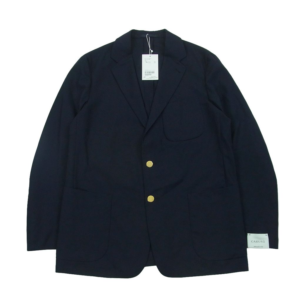 カルーゾ CARUSO NPZ105Z ZERO SUIT JACKET メタル ウールトロピカル