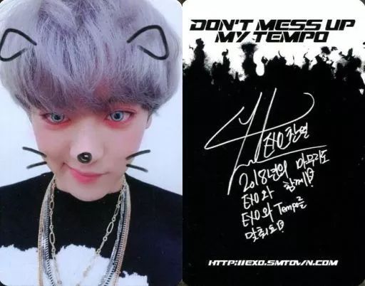 中古】コレクションカード(男性) EXO/チャニョル(CHANYEOL)/裏面黒・白