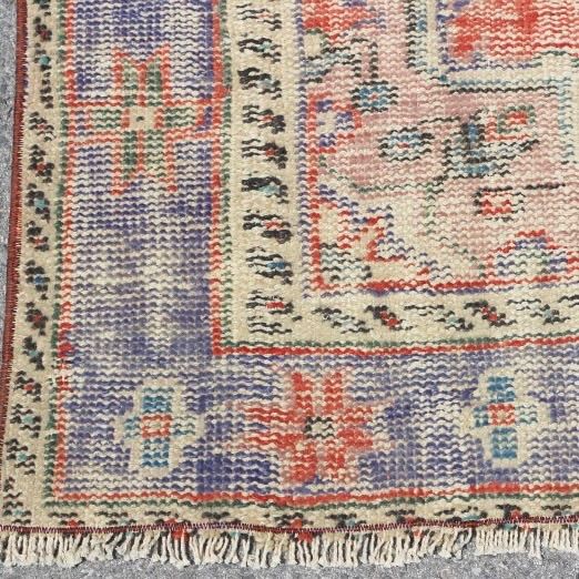 トルコヴィンテージラグ シャビー レッド メダリオン - メルカリ