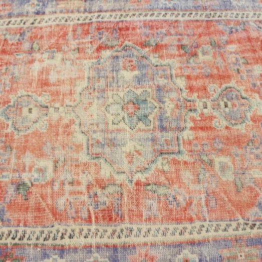 128×221 メダリオンシャビーレッド　トルコヴィンテージラグ トルコヴィンテージラグ シャビー レッド メダリオン - メルカリ