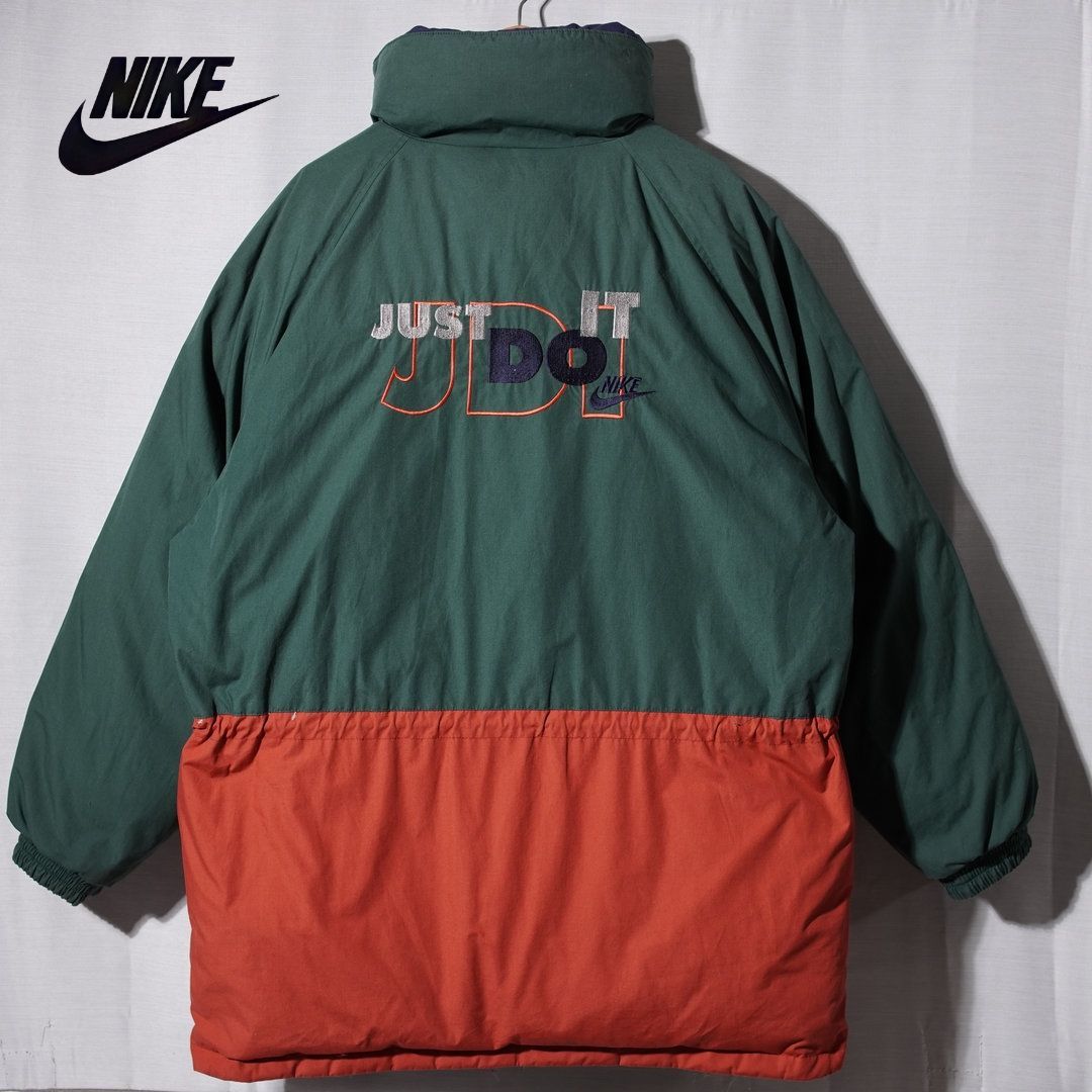 90s 銀タグ ナイキ NIKE リバーシブル ダウンジャケット XL 相当 表記