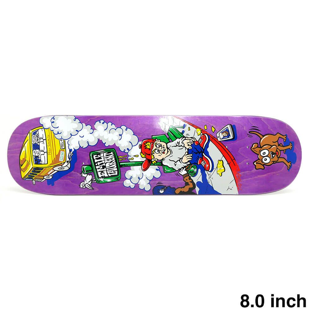 POLAR ポーラー スケート デッキ 8.6インチ 新品未使用 POLAR DECK ポーラー デッキ EMILE LAURENT BUS STOP PURPLE STAIN 8.0