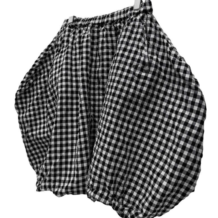 BLACK COMME des GARCONS ギンガムチェック サルエルパンツ 中古・古着通販】BLACK COMME des GARCONS (ブラック コムデギャルソン