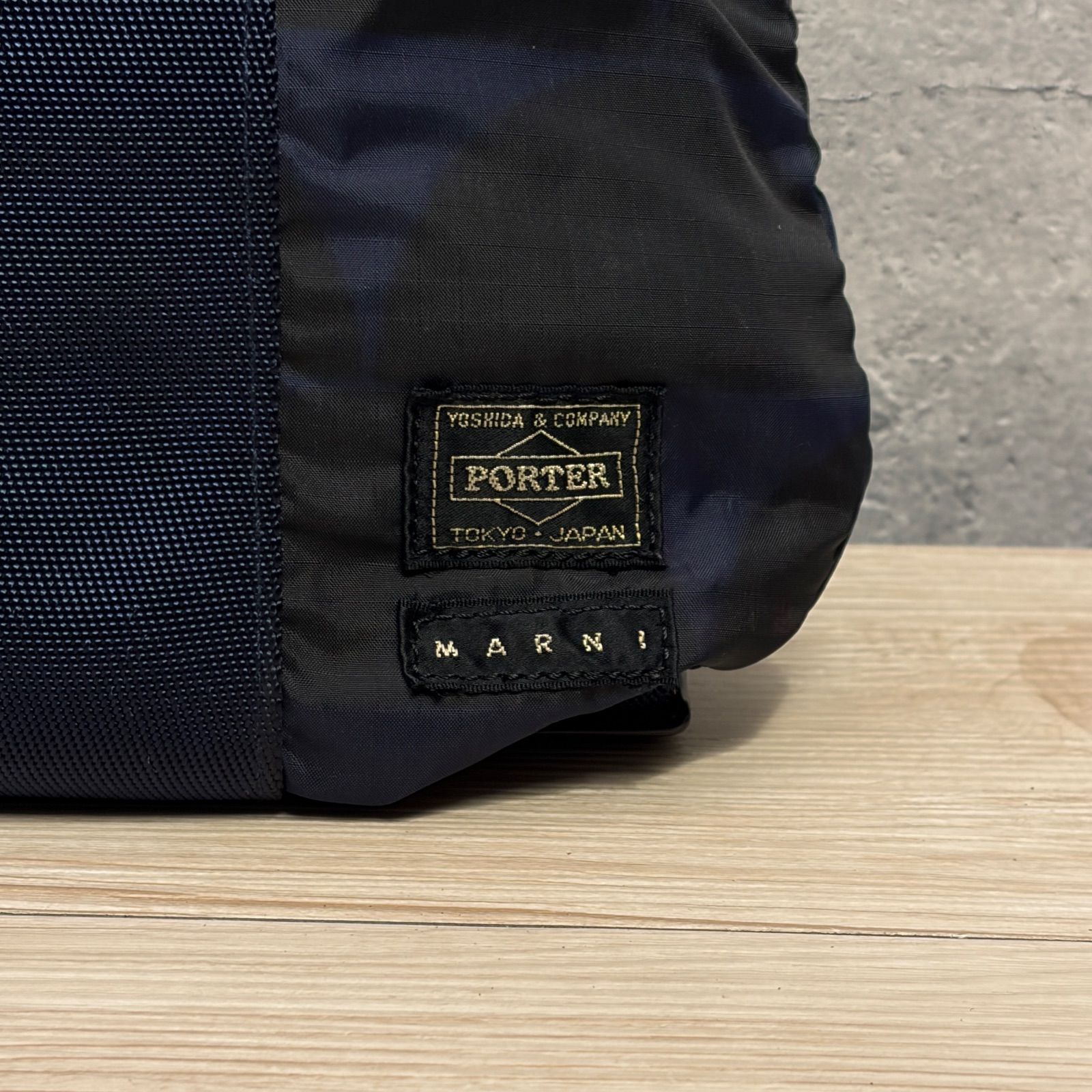 PORTER × MARNI コラボ 2WAY トートバッグ リュック ネイビー 希少