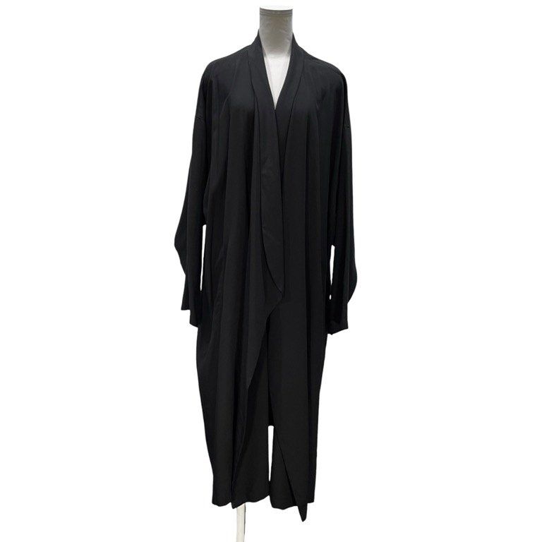 未使用タグ付！y's ワイズ テンセル ロングコート Y's 19SS テンセルローンボタンレスロングコート ジャケット ブルゾン