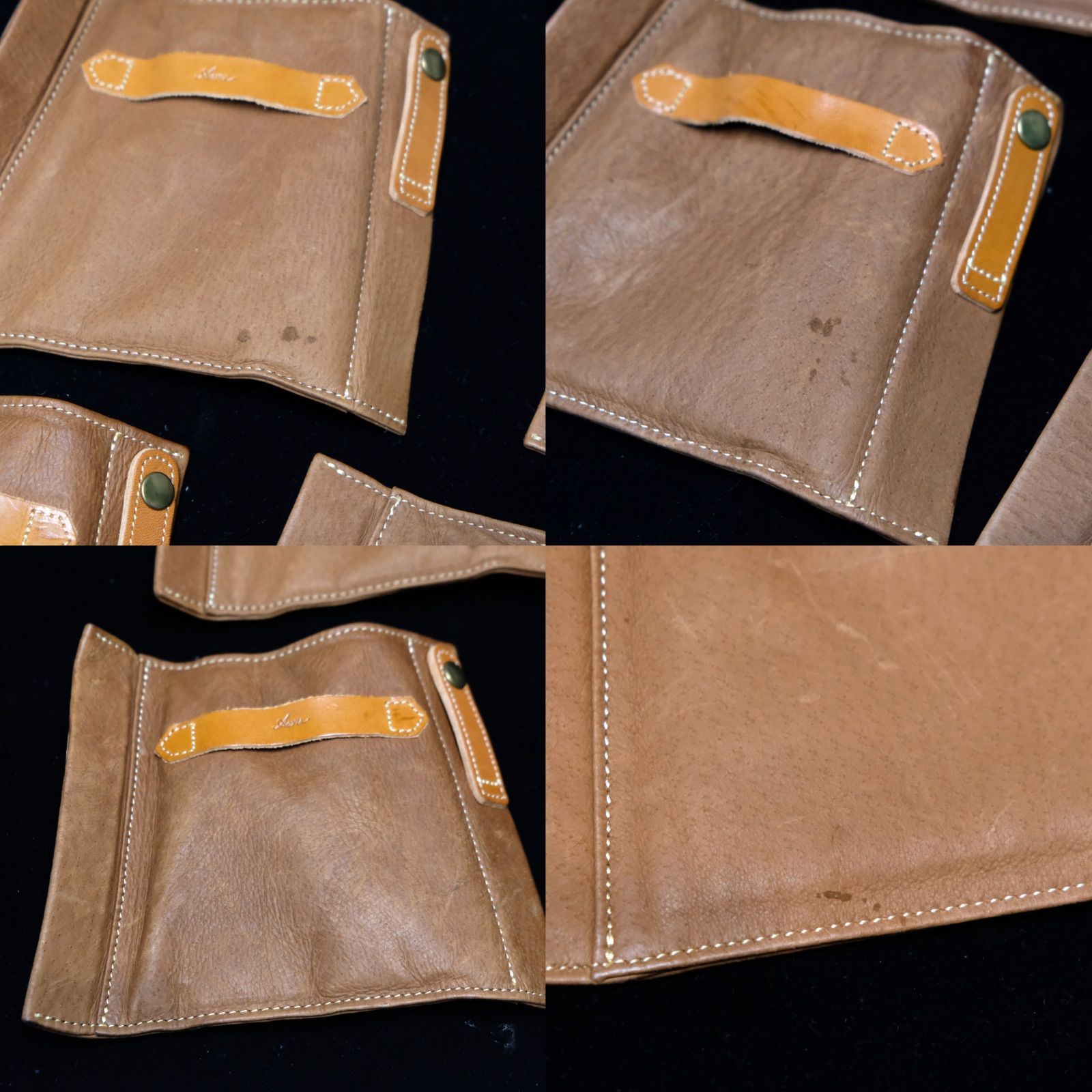 Acru ボノ 馬革 カメラバッグ ショルダーバッグ カフェオレ レザー