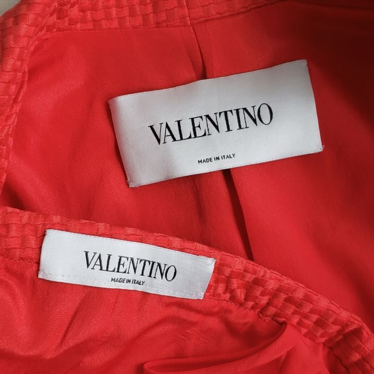 ヴァレンティノ シルク混 ジャケット スカート セットアップ 10