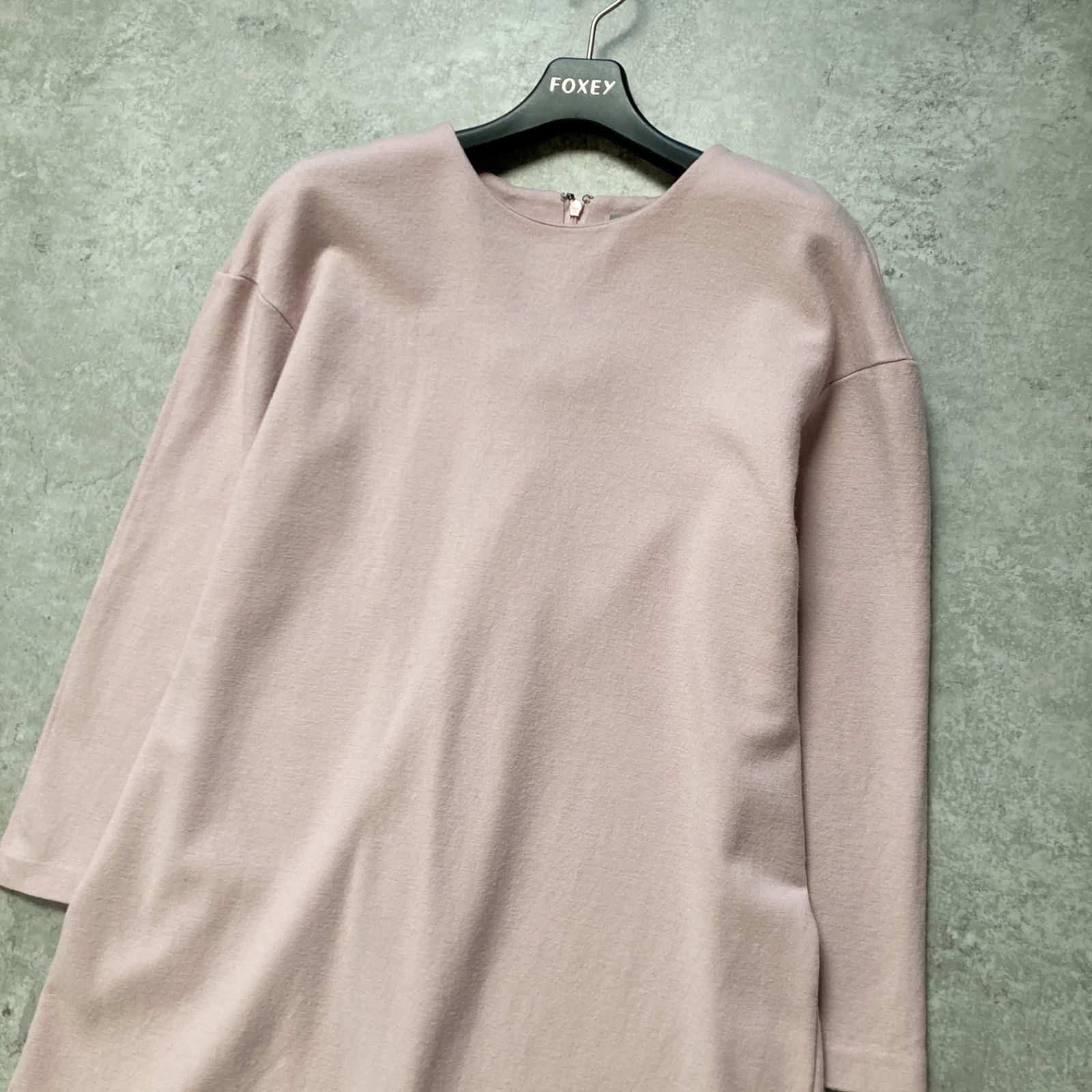 美品 セオリーリュクス theory luxe Aラインワンピース フレア ひざ丈 