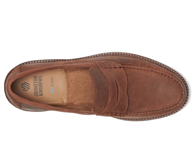 ✦JOHNSTON & MURPHY 本革ブラウンスリッポン ✦JOHNSTON & MURPHY 本革ブラウンスリッポン