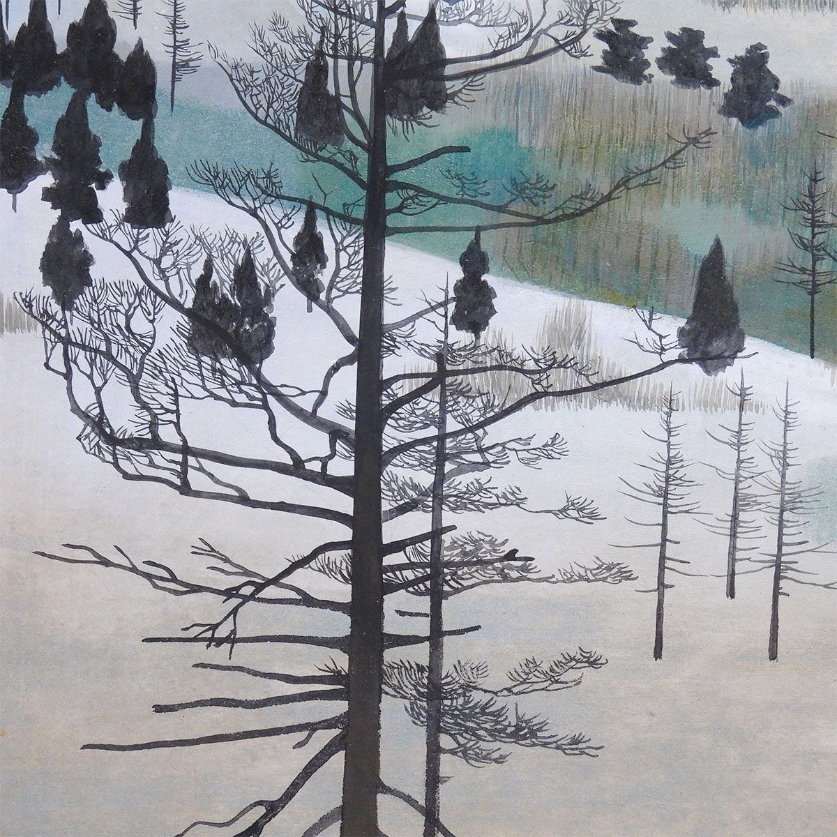 風景画（原画） 油絵 絵画【森の風景】 【公式通販】