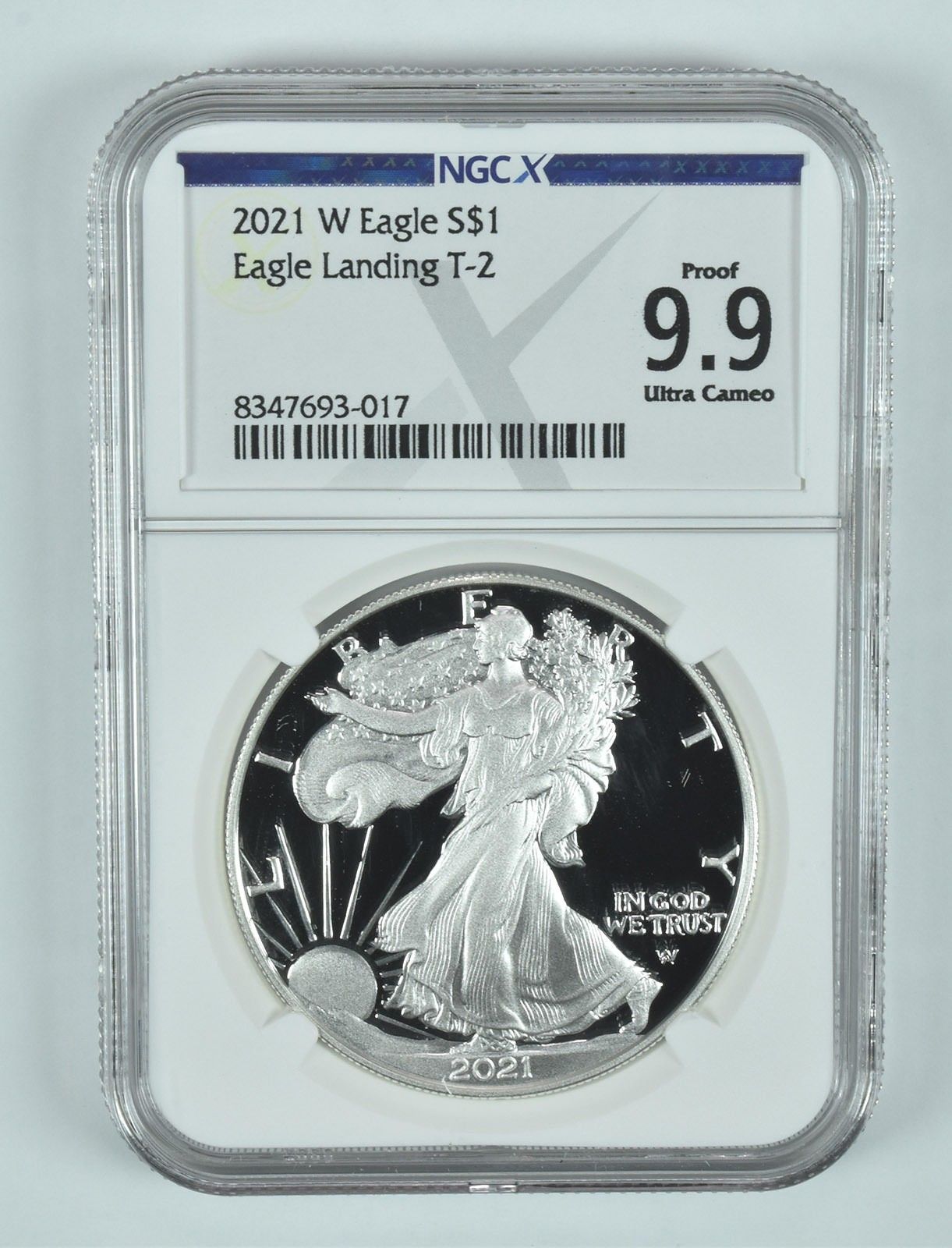 2021-W アメリカン シルバー イーグル タイプ2 プルーフ 9.9 UCAM NGC