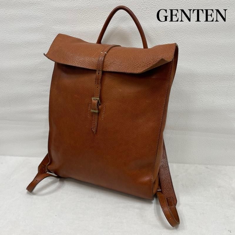genten (ゲンテン) マトォーネトートバッグ ブラウン ゲンテン 封筒型 