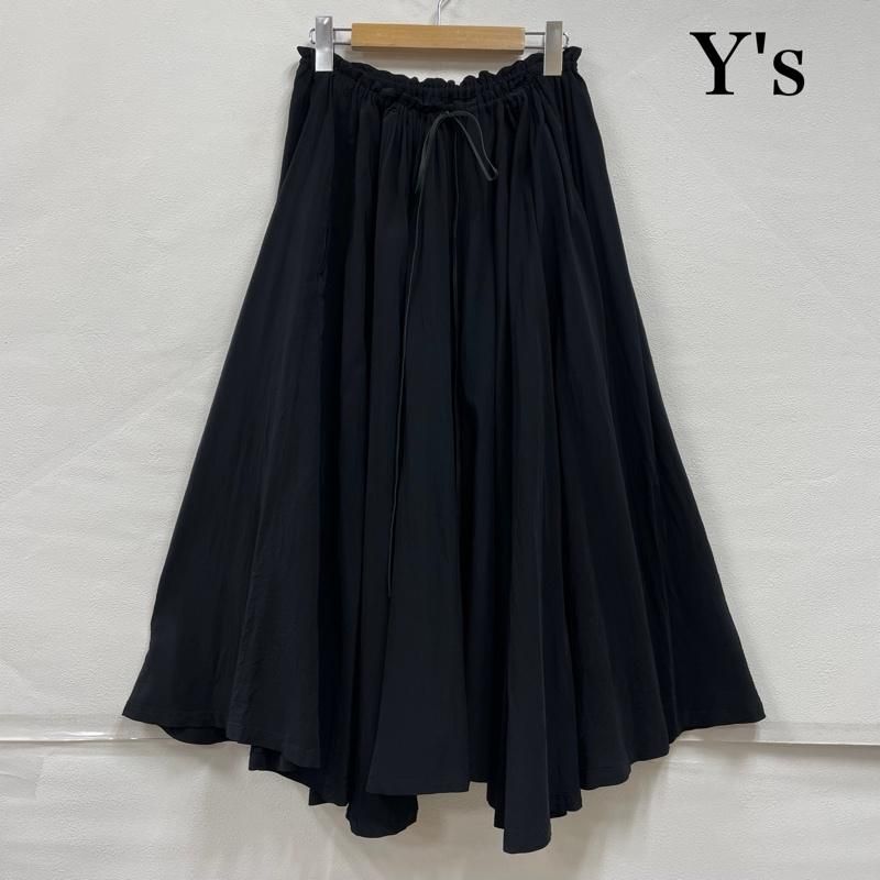 ワイズ Yohji Yamamoto ヨウジヤマモト ウエスト ギャザー ロング