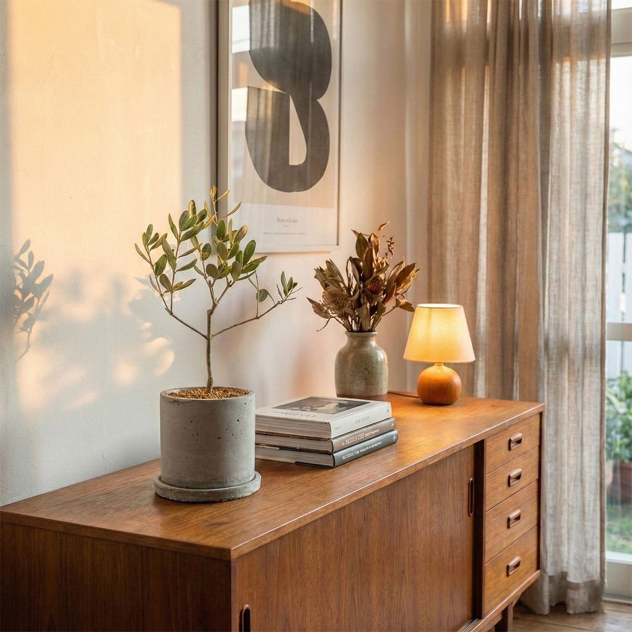 送料無料／【現品】オリーブ ルッカ シンメトリー樹形 モルタル鉢