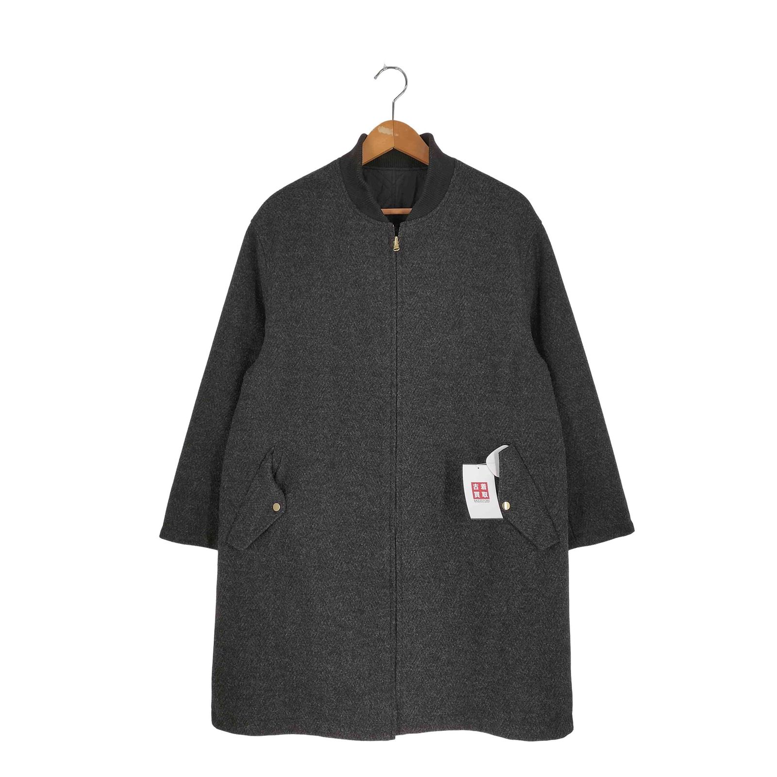 シンプリシテェ SIMPLICITE 23aw リブカラーリバーシブルコート 