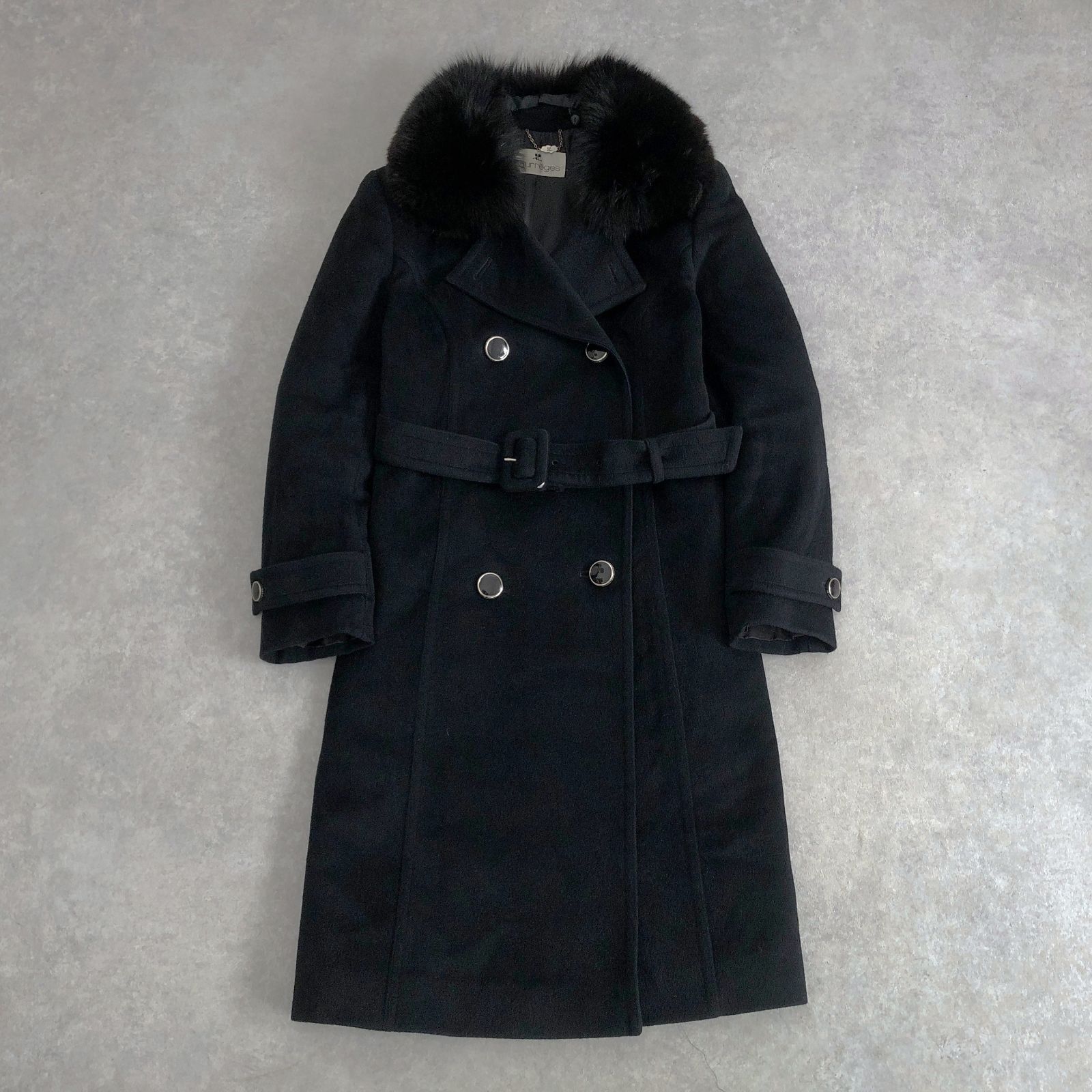 ヴィンテージ Courreges 超高級アンゴラ100% ウール フォックスファー