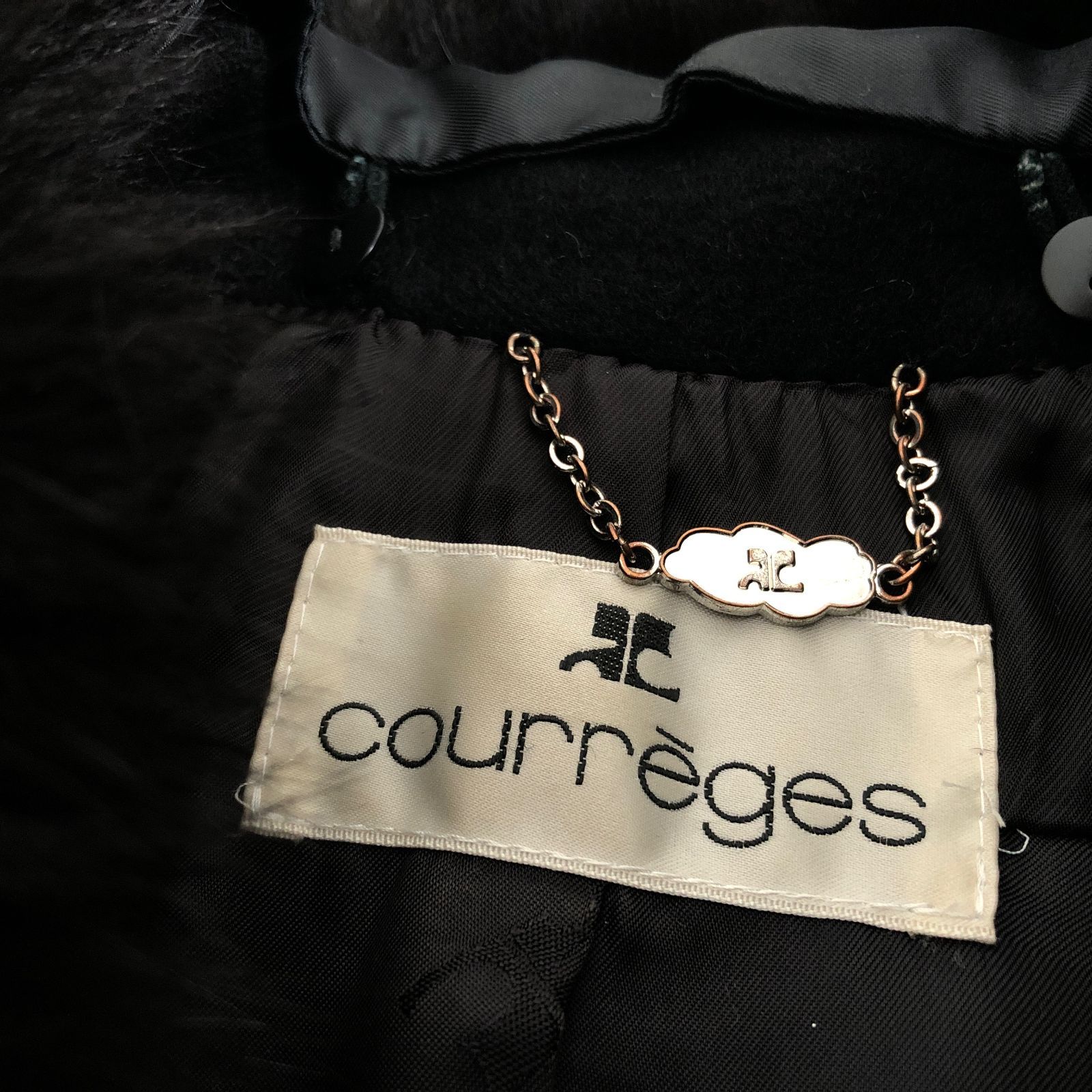 ヴィンテージ Courreges 超高級アンゴラ100% ウール フォックスファー