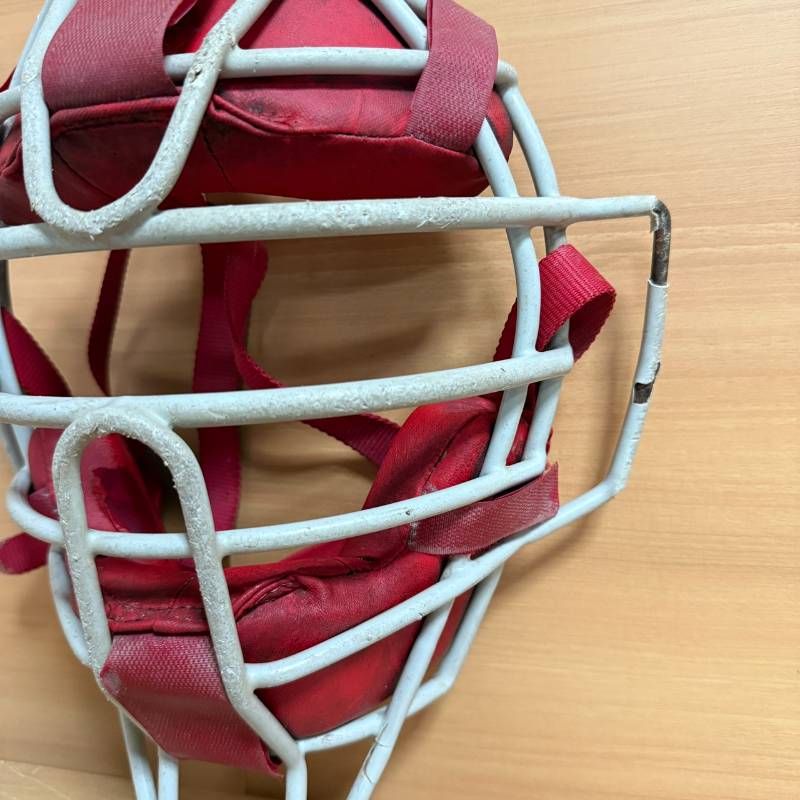 野球　Mizuno キャッチャーマスク レッド　防具 MIZUNO（ミズノ） 野球 キャッチャーヘルメット キャッチャーマスク