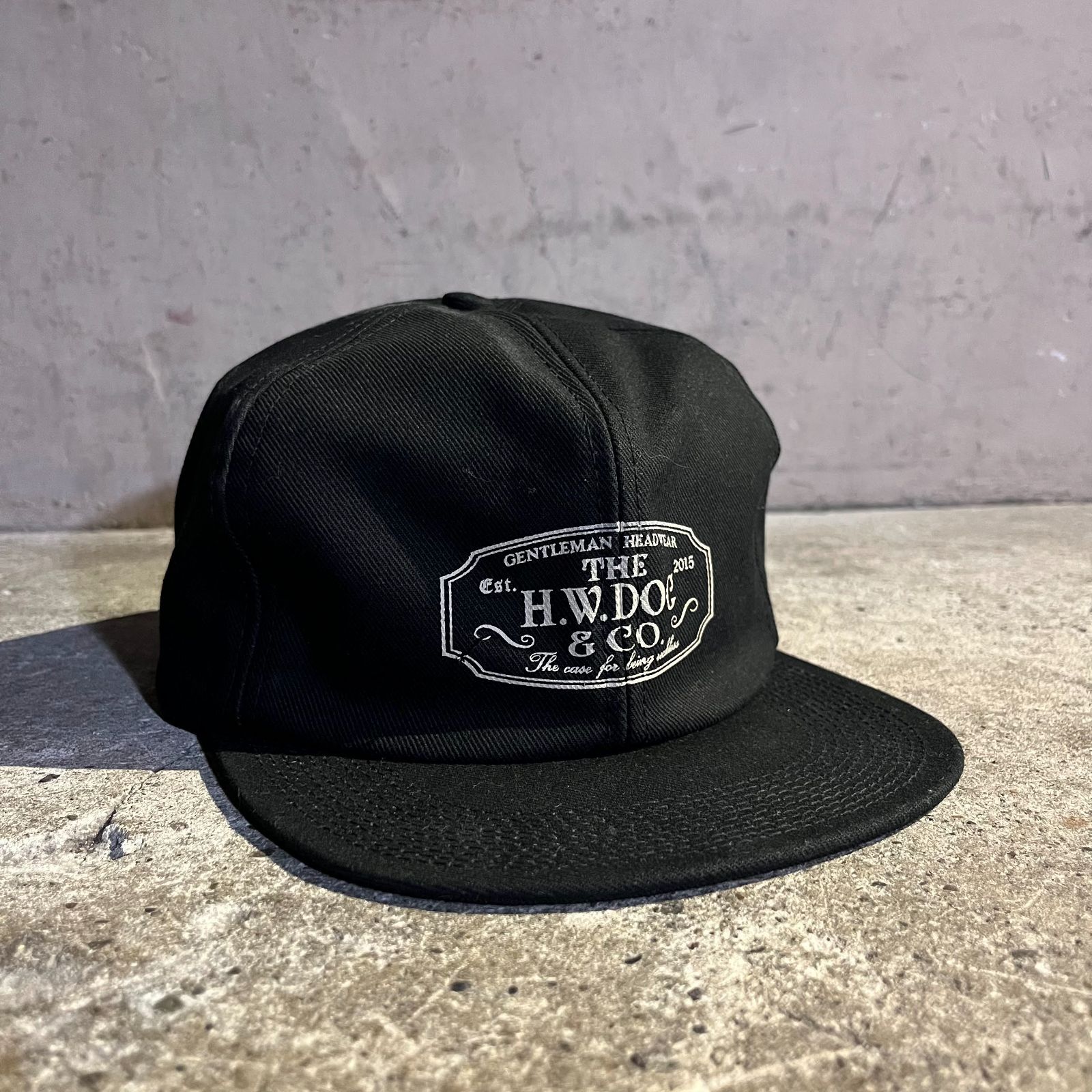 H.WEDOC & CO. ブラックキャップ THE H.W.DOG&CO. TRUCKER CAP ブラック ザエイチダブリュードッグ