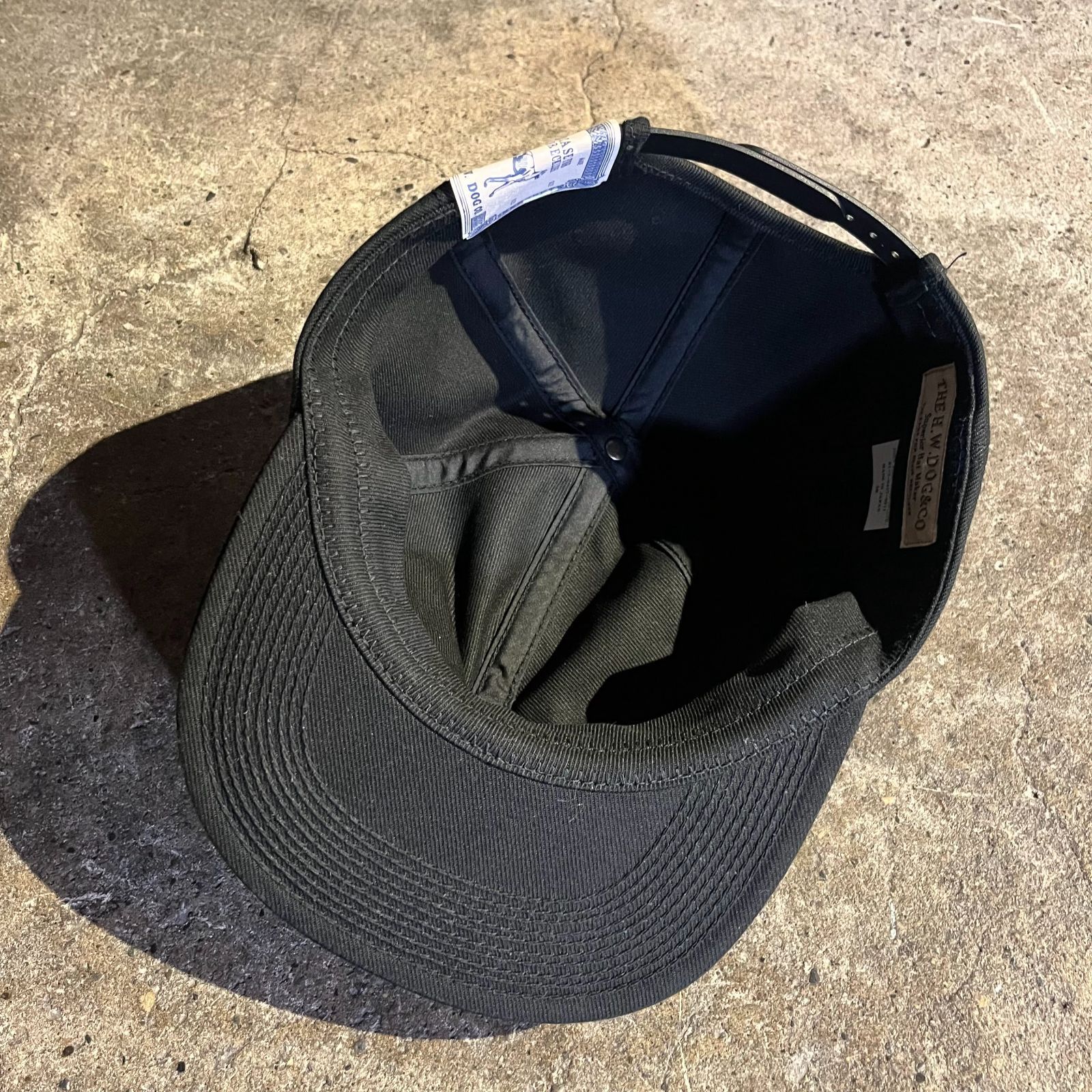 THE H.W.DOG&CO. TRUCKER CAP ブラック ザエイチダブリュードッグ