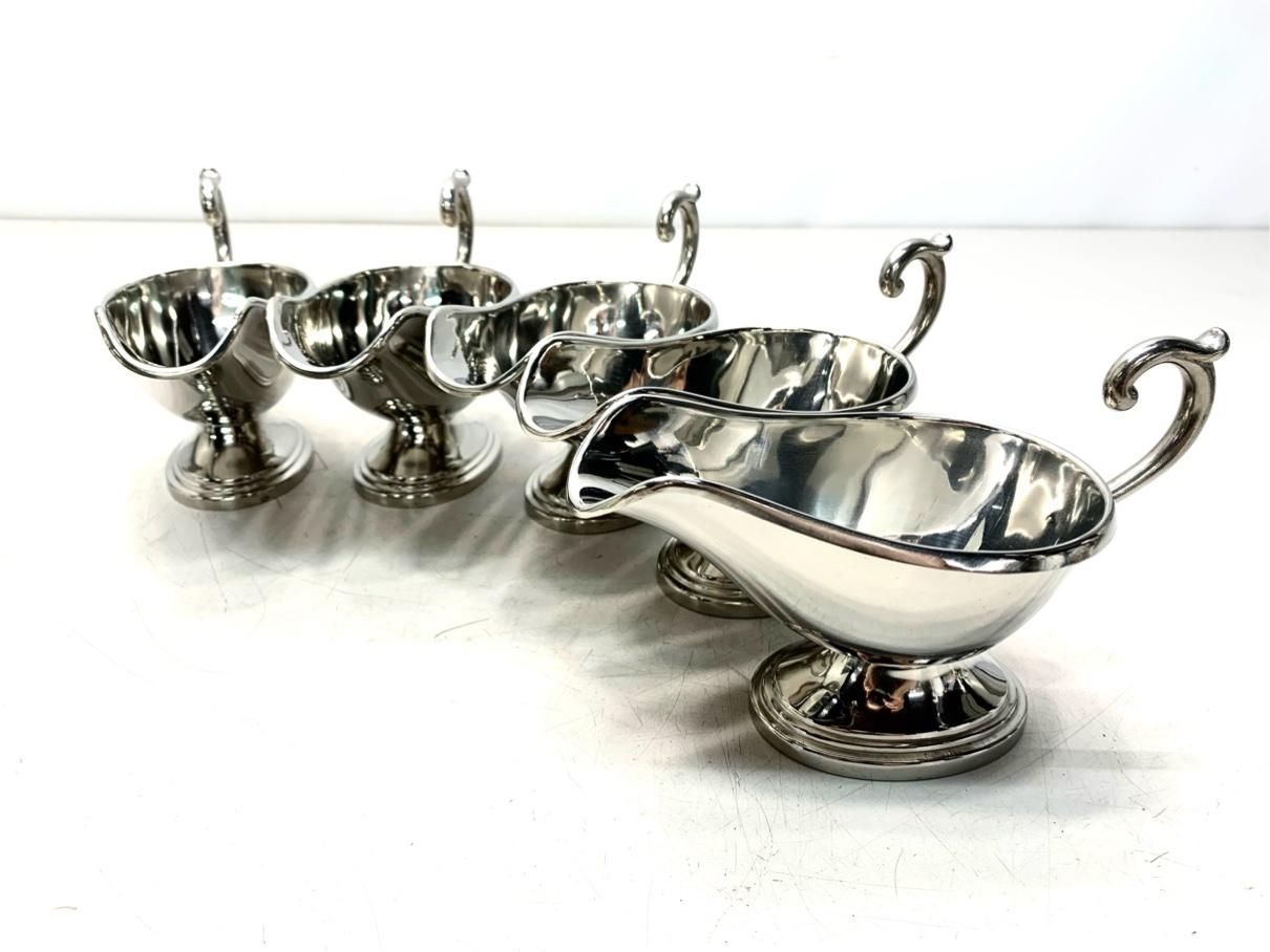 未使用5客セット YUKIWA ユキワ カレーポット ソースポット ステンレス