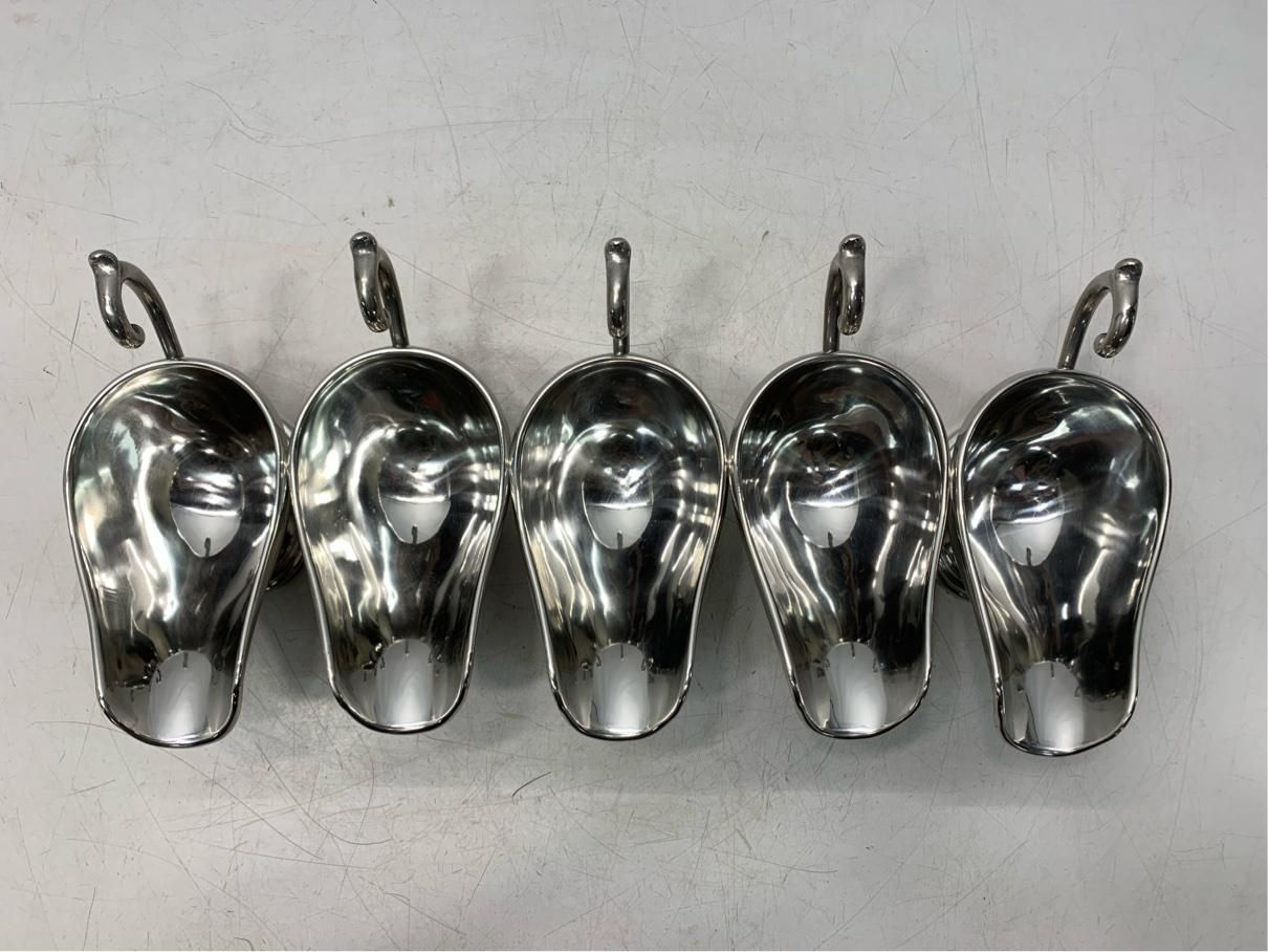 未使用5客セット YUKIWA ユキワ カレーポット ソースポット ステンレス