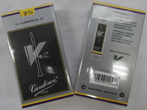 バンドーレン）Bbｸﾗﾘﾈｯﾄリード V12（銀箱） 3.5番 2箱セット＜超特価