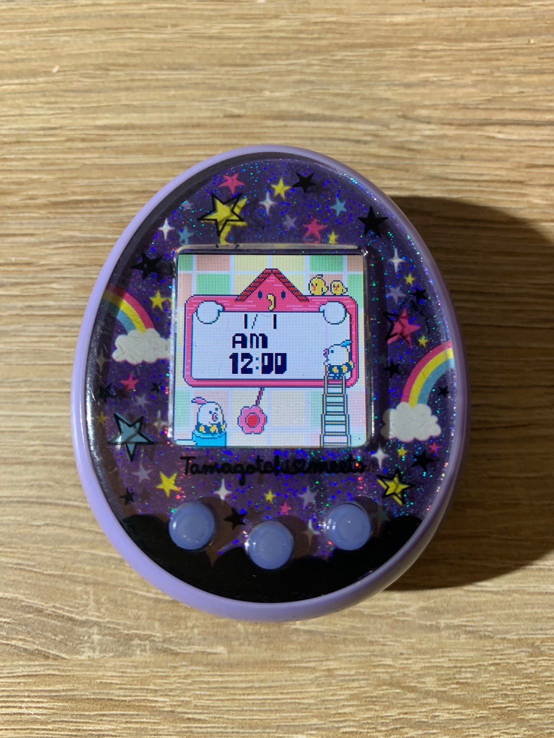 7477 たまごっち みーつ パープル マジカルみーつ 動作確認済み - メルカリ