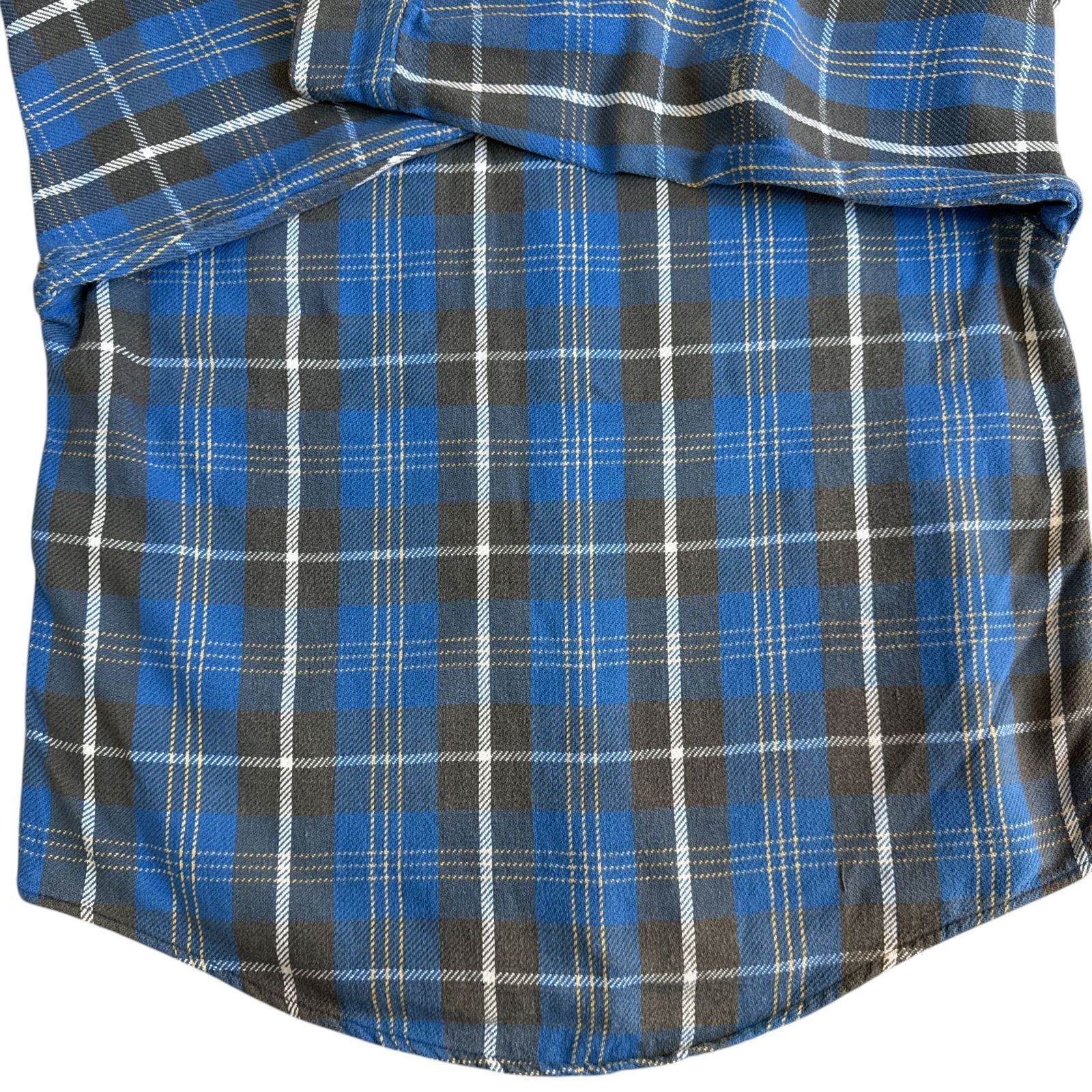 60s Unknown Winter King ヘビーネルシャツ Lサイズ ブルー グレー