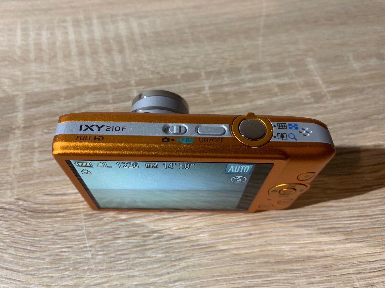 7480 Canon IXY 210F オレンジ デジカメ 動作確認済み バッテリー 美品