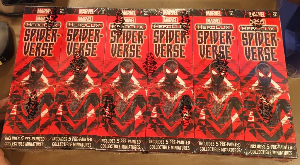 《未開封》WIZKIDS HEROCLIX MARVEL SPIDER-VERSE(×12)