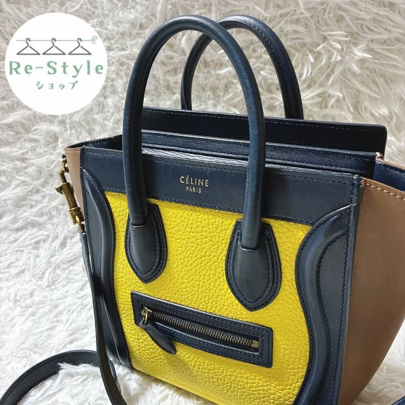 CELINE セリーヌ ラゲージ ナノショッパー スムースレザー ミニ