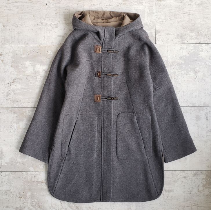 訳有 ブルネロクチネリ ☆ カシミヤ混 ウール ダッフルコート 42