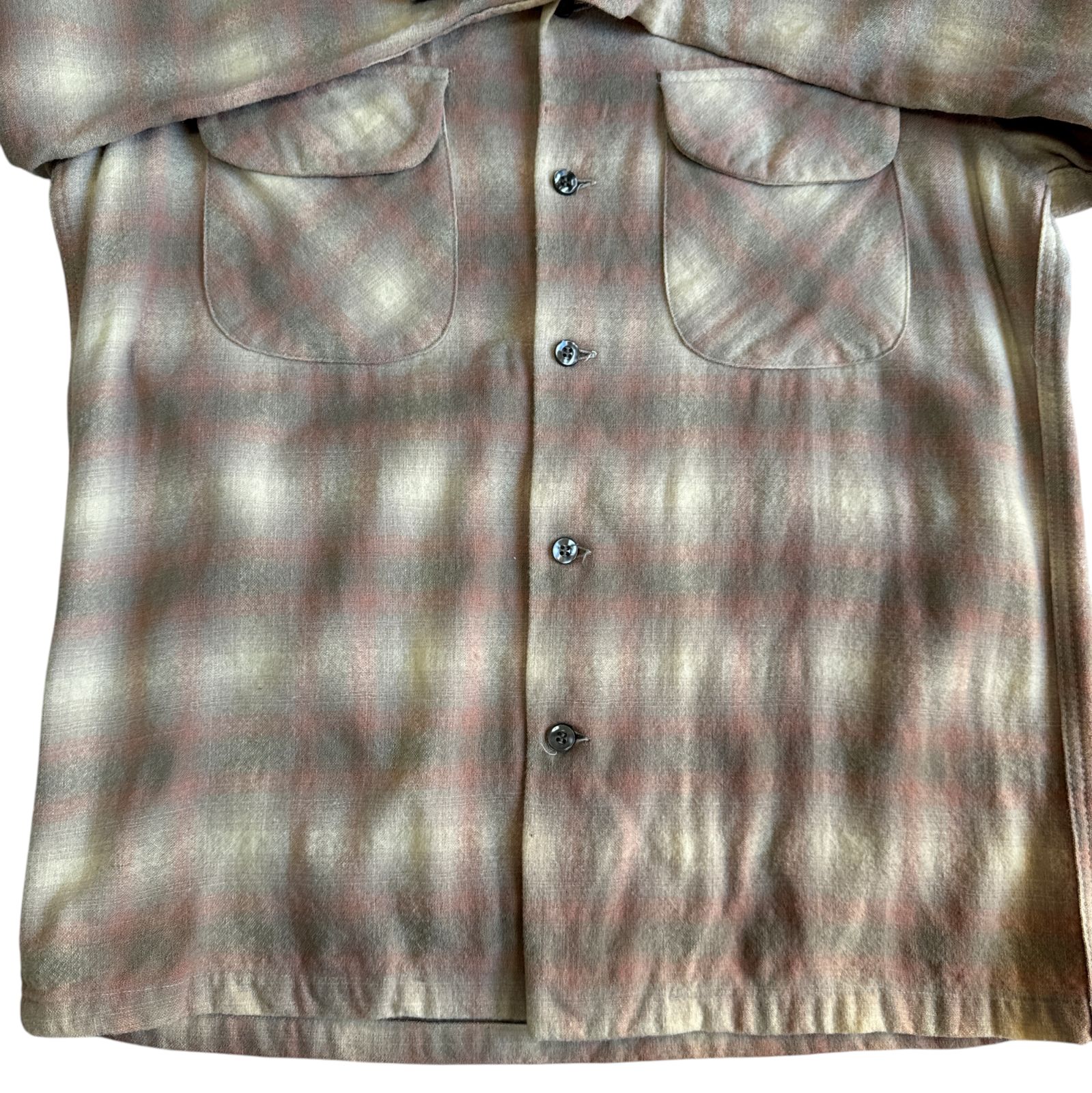 70s Pendleton ペンドルトン ボードシャツ BoardShirt Mサイズ グレー