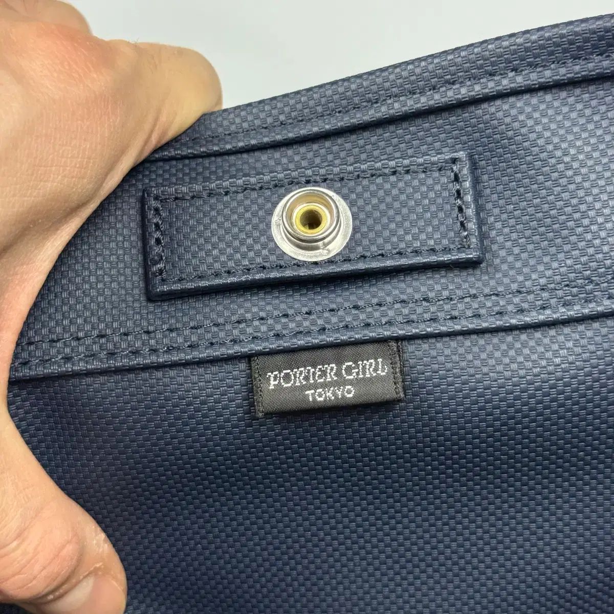 ポーター ポーターガール PORTER シェル トートバッグ(L ネイビー