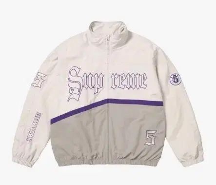 L シュプリーム オールド イングリッシュ トラック ジャケット 白